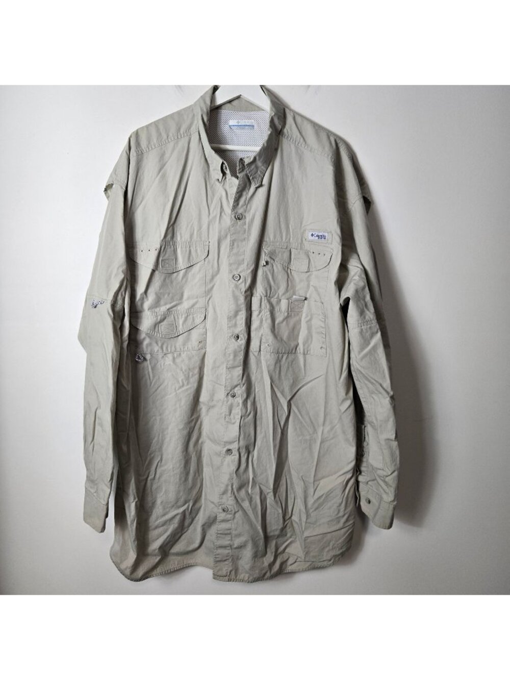 Columbia PFG Bonehead 2XL Tall Long-Sleeve Outdoor Fishing Shirt Button-Up Men's